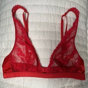 Calvin Klein Red Lace Bralette
